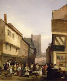 Market Scene, 1832. Creator: George Wilfrid Anthony