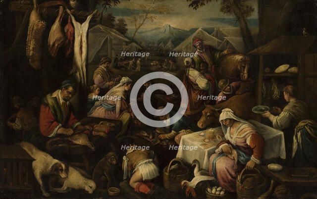 Market scene. Creator: Circle of Jacopo Bassano il vecchio.