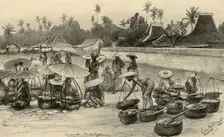 Market scene, Java, 1898. Creator: Christian Wilhelm Allers