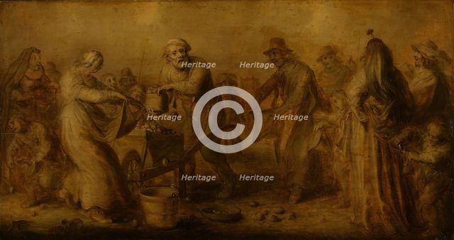Market Scene, probably 1640s. Creator: Adriaen van de Venne.
