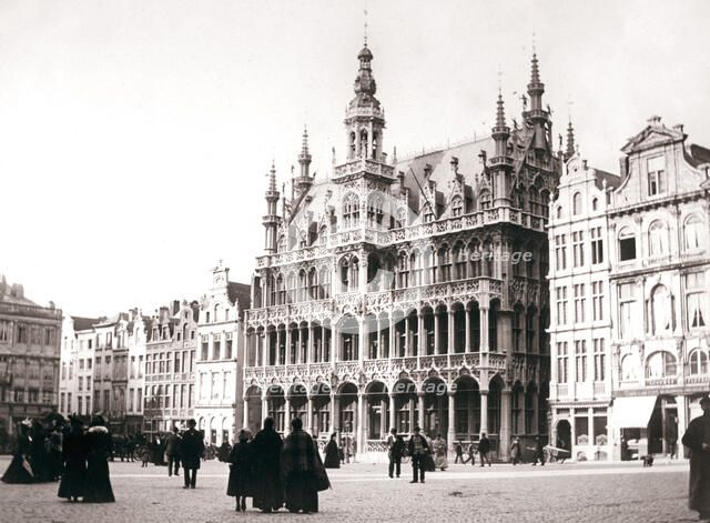 Market Square, Brussels, 1898.Artist: James Batkin
