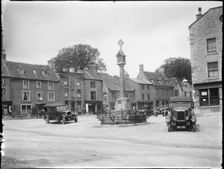 Market Square, Stow-on-the-Wold, Cotswold, Gloucestershire, 1928. Creator: Katherine Jean Macfee