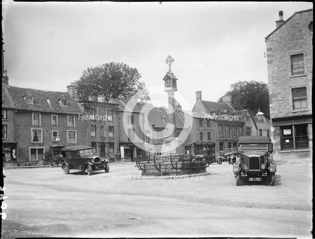 Market Square, Stow-on-the-Wold, Cotswold, Gloucestershire, 1928. Creator: Katherine Jean Macfee.