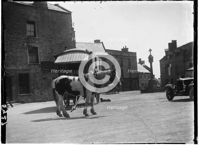 Market Square, Stow-on-the-Wold, Cotswold, Gloucestershire, 1928. Creator: Katherine Jean Macfee.