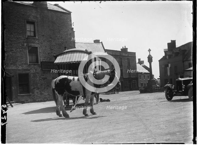 Market Square, Stow-on-the-Wold, Cotswold, Gloucestershire, 1928. Creator: Katherine Jean Macfee.