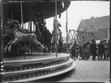 Market Square, Stow-on-the-Wold, Cotswold, Gloucestershire, 1928. Creator: Katherine Jean Macfee