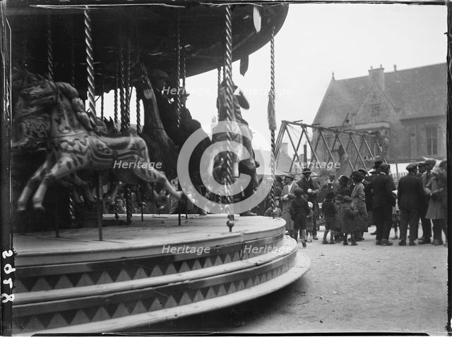 Market Square, Stow-on-the-Wold, Cotswold, Gloucestershire, 1928. Creator: Katherine Jean Macfee.