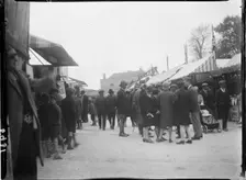 Market Square, Stow-on-the-Wold, Cotswold, Gloucestershire, 1928. Creator: Katherine Jean Macfee