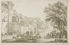 Market Town, n.d. Creator: Simon de Vlieger