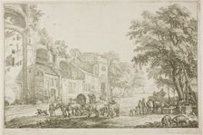 Market Town, n.d. Creator: Simon de Vlieger