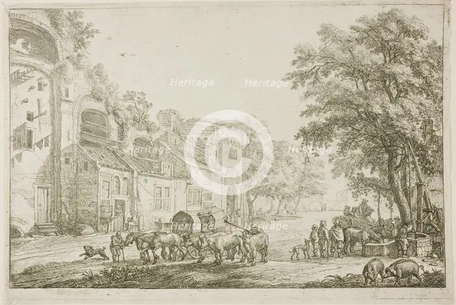 Market Town, n.d. Creator: Simon de Vlieger.