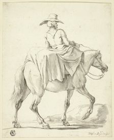 Market Woman on Horseback, n.d. Creator: Christian Rugendas