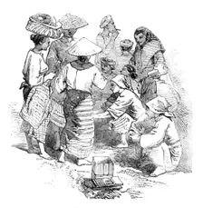 Market Women of Manilla, 1857. Creator: Unknown