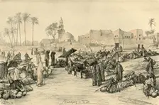 Marketplace, Asyut, Egypt, 1898. Creator: Christian Wilhelm Allers