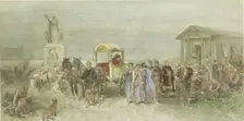 Marketplace with Romans and Batavieren, 1889. Creator: Charles Rochussen