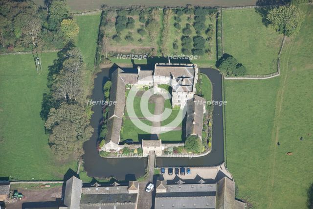 Markenfield Hall, medieval fortified manor house with moat, near Ripon, North Yorkshire, 2014. Creator: Historic England Staff Photographer.