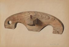 Marking Gauge for Barrels, 1939. Creator: Herman O. Stroh