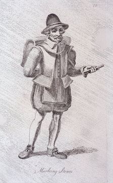 Marking Stones c1610, from Cries of London, (c1819?). Artist: John Thomas Smith