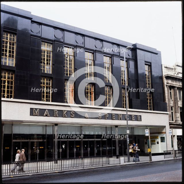 Marks and Spencer, 47-49 Briggate, Leeds, 1970s-1990s. Creator: Nicholas Anthony John Philpot.