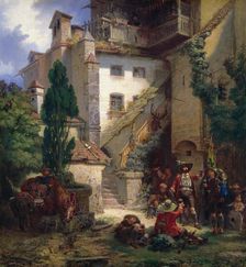 Marksmen in Merano, 1862. Creator: Johan Christoffer Boklund