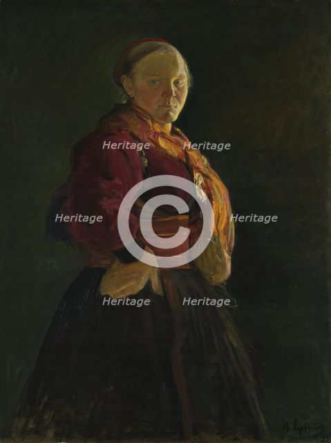 Mari Clasen, 1895. Creator: Halfdan Egedius.