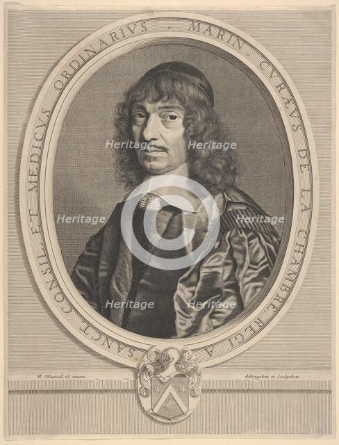 Marin Cureau de La Chambre, ca. 1656. Creator: Robert Nanteuil.