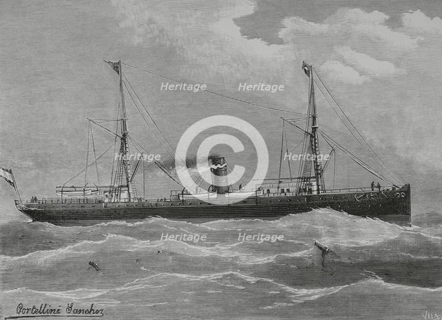 Marina Mercante española, (Spanish Merchant Navy), 1883. Creator: Eugenio Vela.