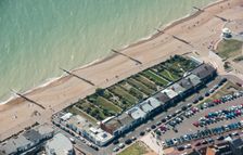 Marina Court Avenue, bungalows built in a Moghul style, Bexhill, East Sussex, 2016. Creator: Damian Grady