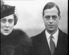 Marina, Her Royal Highness the Duchess of Kent and George, His Royal Highness the Duke of Kent,1930s Creator: British Pathe Ltd