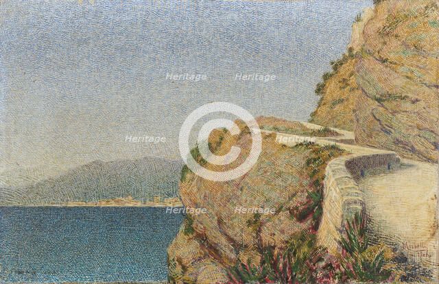 Marina ligure (Veduta di Vado Ligure), 1908. Creator: Morbelli, Angelo (1853-1919).