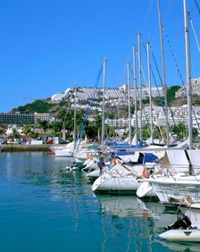 Marina, Puerto Rico, Gran Canaria, Canary Islands. Creator: Peter Thompson