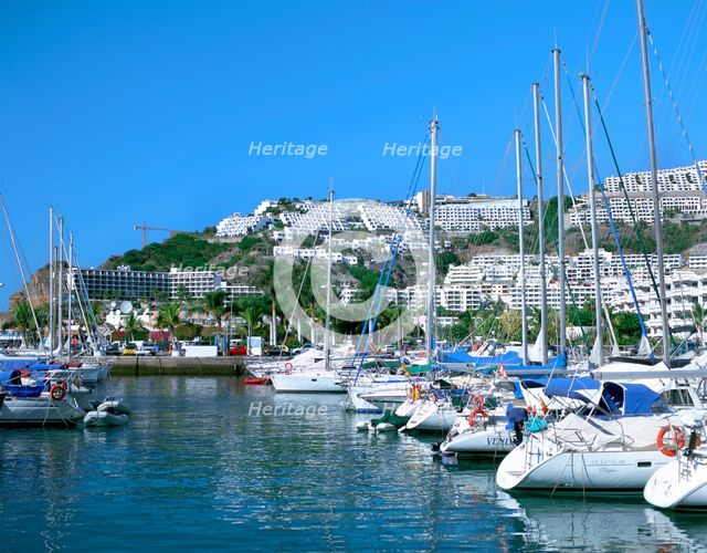Marina, Puerto Rico, Gran Canaria, Canary Islands. Creator: Peter Thompson.