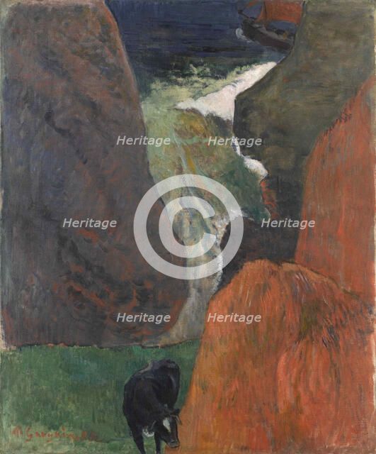 Marine avec vache, 1888. Creator: Gauguin, Paul Eugéne Henri (1848-1903).