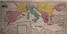 Marine chart of the eastern part of the Mediterranean Sea with the entire African coast..., 17th cen Creator: Sanson, Nicolás (1600-1667)