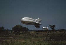 Marine Corps barrage balloons, Parris Island, S.C., 1942. Creator: Alfred T Palmer
