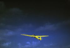Marine Corps glider in flight out of Parris Island, S.C., 1942. Creator: Alfred T Palmer
