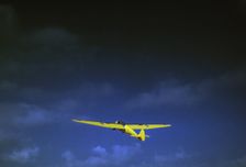 Marine Corps glider in flight out of Parris Island, S.C., 1942. Creator: Alfred T Palmer