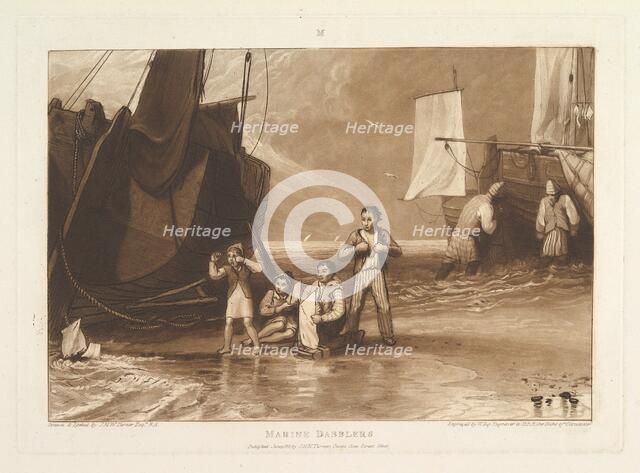 Marine Dabblers (Liber Studiorum, part VI, plate 29), June 1811. Creator: JMW Turner.