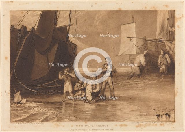 Marine Dabblers, published 1811. Creators: JMW Turner, William Say.