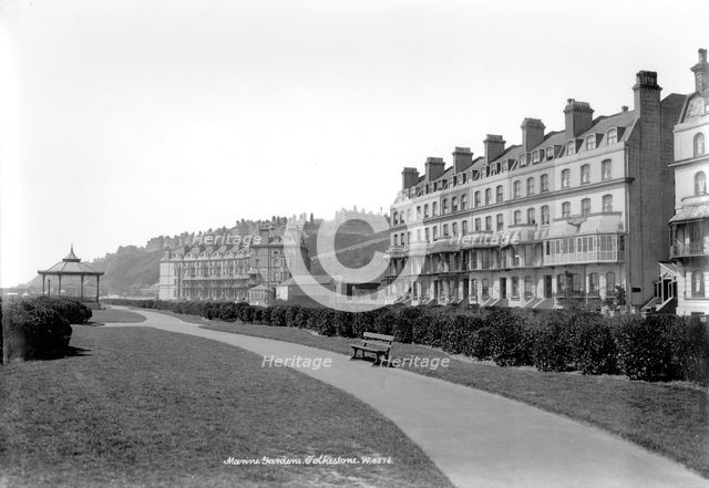 Marine Gardens, Folkestone, Kent, 1890-1910. Artist: Unknown