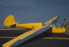 Marine glider in training at Page Field, Parris Island, S.C., 1942. Creator: Alfred T Palmer