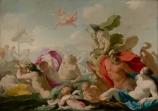 Marine Gods Paying Homage to Love, about 1636-1638. Creator: Eustache Le Sueur