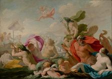 Marine Gods Paying Homage to Love, about 1636-1638. Creator: Eustache Le Sueur