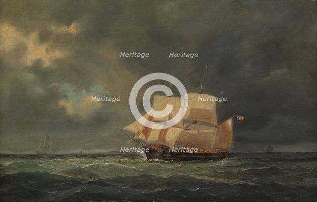 Marine Landscape, 1845. Creator: Anton Melbye.