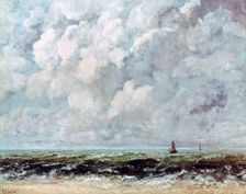Marine Landscape c1840-1877. Artist: Gustave Courbet