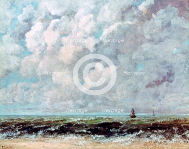 'Marine Landscape', c1840-1877. Artist: Gustave Courbet
