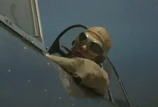 Marine lieutenant, glider pilot in training at Page Field, Parris Island, S.C., 1942. Creator: Alfred T Palmer