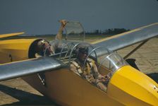 Marine lieutenants, glider pilots in training at Page Field, Parris Island, S.C., 1942. Creator: Alfred T Palmer