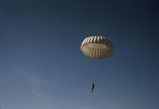 Marine parachuting at Parris Island, S.C., 1942. Creator: Alfred T Palmer