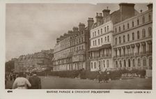Marine Parade & Crescent Folkestone late 19th-early 20th century